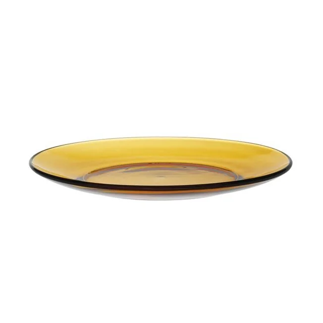 LYS AMBER dessert plate orange ox(H)mm