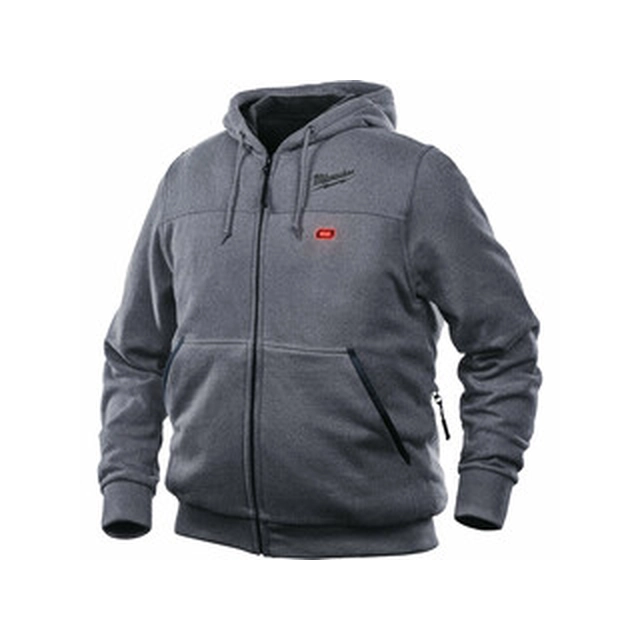 M12HHGREY3-0(S) Sudadera con capucha calefactable Gris