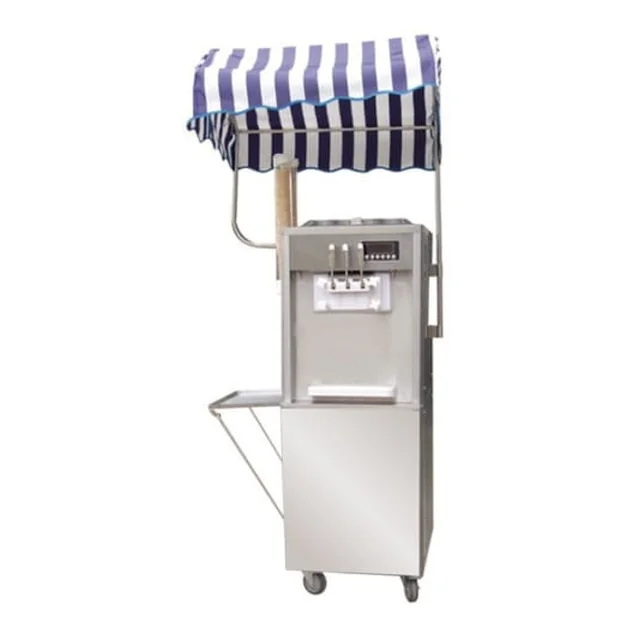 Macchina per il gelato italiana RQMG22 | 2 gusti +mix | macchina per il gelato | raffreddamento notturno | pompa di aerazione | 2x7 l