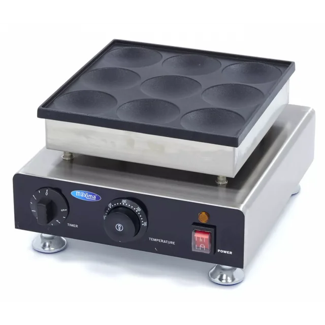 Macchina per pancake - 9 pancake con un diametro di 8 cm 900W Maxima 09374125