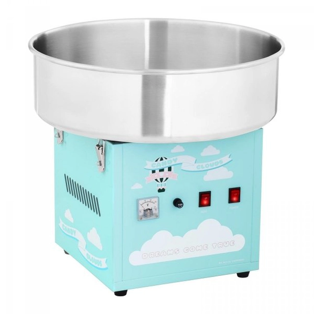 Machine à barbe à papa - 52 cm - turquoise ROYAL CATERING 10011084 RCZK-1200-BG