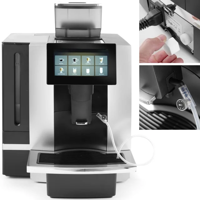 Machine à café automatique avec écran tactile 2700 W - Hendi 208540