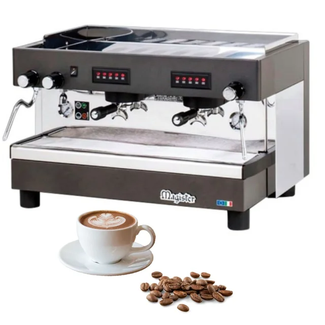 Machine à café professionnelle Magister Stalgast 486020 - Automatique, 2-Grupy