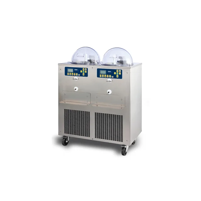 Machine de fabrication de crème glacée vivante au congélateur 2*15L/h 2*4kg/cykl GELATO LIVE SHOW GLS1