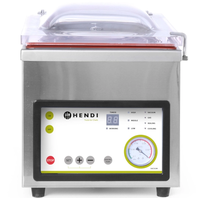 Machine d'emballage alimentaire sous vide à chambre Profi Line pour grandes portions 350mm 750W - Hendi 975275