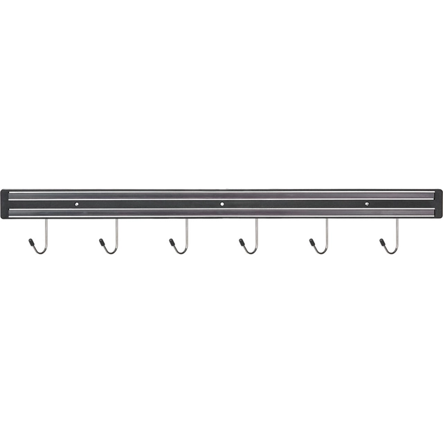 Magneetstrip met haken, L 600 mm