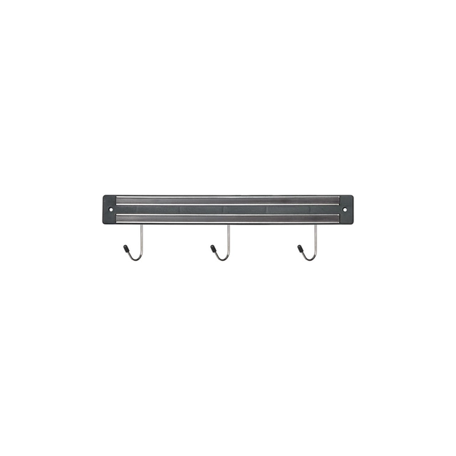 Magnetic strip with hooks, L 330 mm