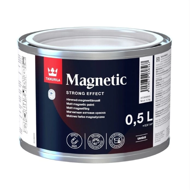 Magnetická magnetická farba Tikkurila šedá 3L