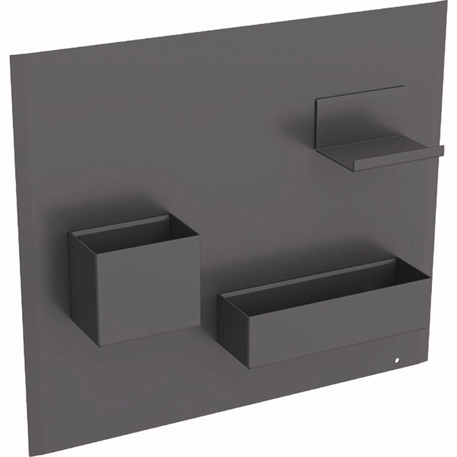 Magnetická tabuľa s úložnými boxmi Geberit, Lava / Lava