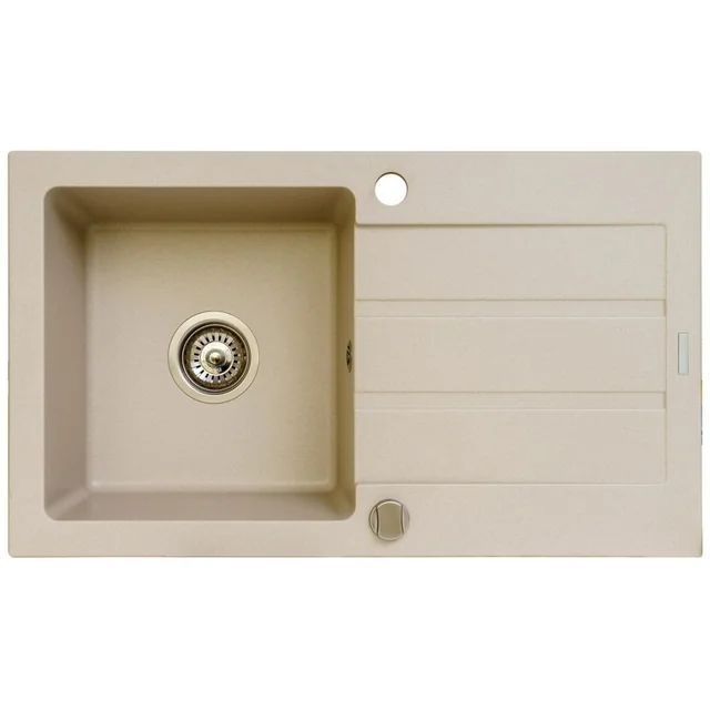 Maidsinks Einzelwaschbecken 76 x 44 cm Beige