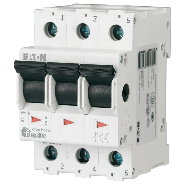 Main (insulating) switch,80A, 3-biegunowy HIS-80/3