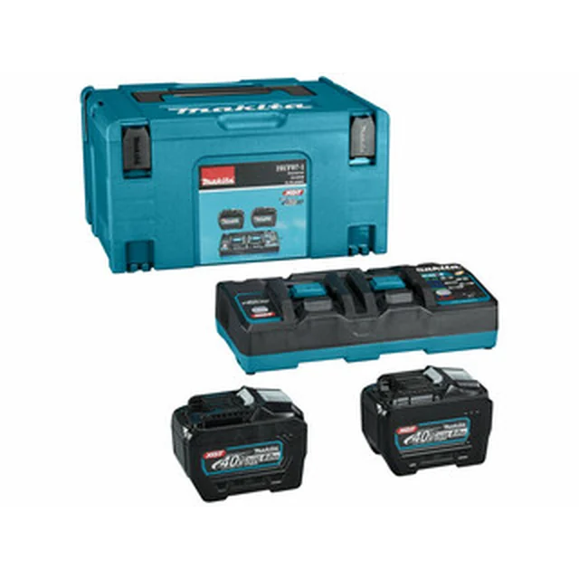 Makita 40Vmax XGT accu- en opladerset 40 V | 8 Ah