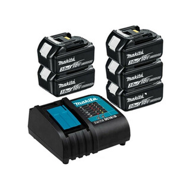 Makita BL1830 + DC18RC батерия и зарядно устройство 18 V | 3 Ах