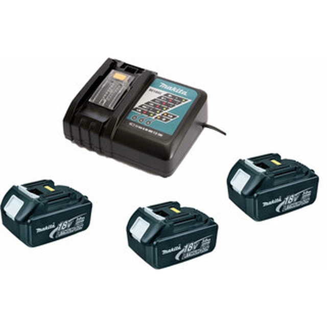 Makita BL1830 + DC18RC batteri och laddare set 18 V | 3 Ah