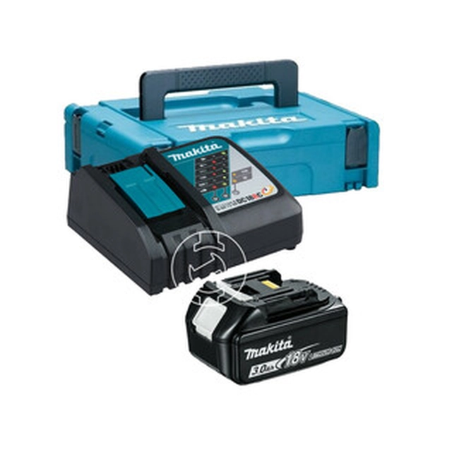 Makita BL1830+DC18RC batteri og opladersæt 18 V | 3 Ah