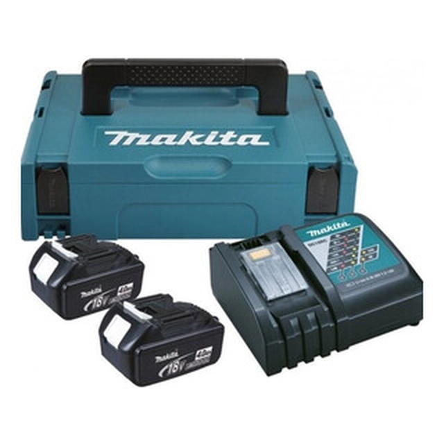 Makita BL1840+DC18RC accu- en opladerset 18 V | 4 Ah