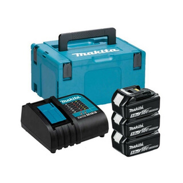 Makita BL1850B + DC18RC accu- en opladerset 18 V | 5 Ah