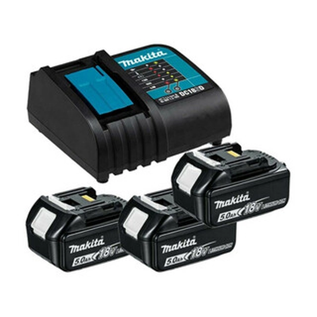 Makita BL1850B + DC18RC batteri och laddare set 18 V | 5 Ah