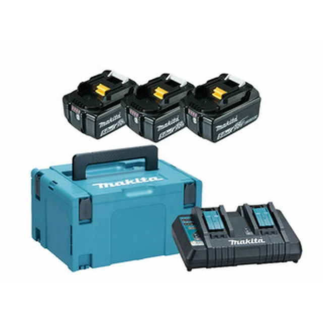 Makita BL1850B+DC18RD accu- en opladerset 18 V | 5 Ah