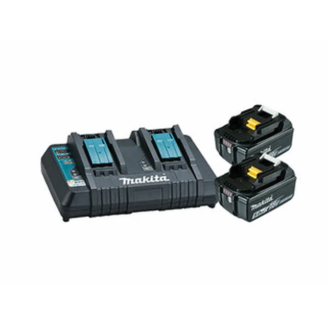 Makita BL1850B+DC18RD accu- en opladerset 18 V | 5 Ah