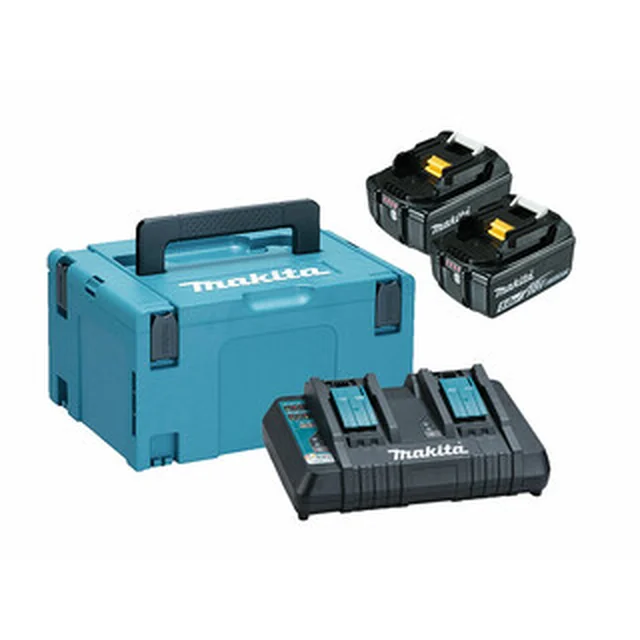 Makita BL1850B+DC18RD accu- en opladerset 18 V | 5 Ah