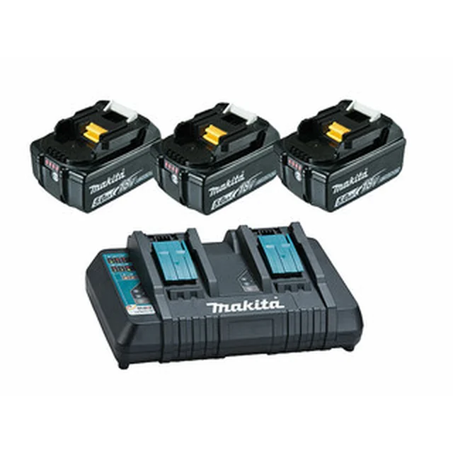 Makita BL1850B+DC18RD Akku- und Ladegerät-Set 18 V | 5 Ah