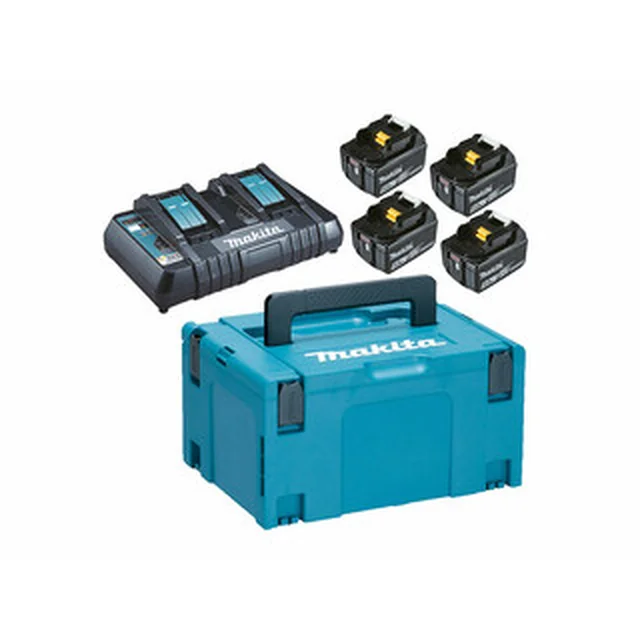 Makita BL1850B+DC18RD Akku- und Ladegerät-Set 18 V | 5 Ah