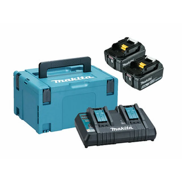 Makita BL1850B+DC18RD батерия и зарядно устройство 18 V | 5 Ах