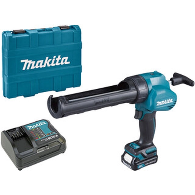 Makita CG100DSAA pistol de chit fără fir 10,8 V/12 V | 300 ml | 5000 | Perie de cărbune | 1 x 2 Ah baterie + încărcător | Într-o valiză