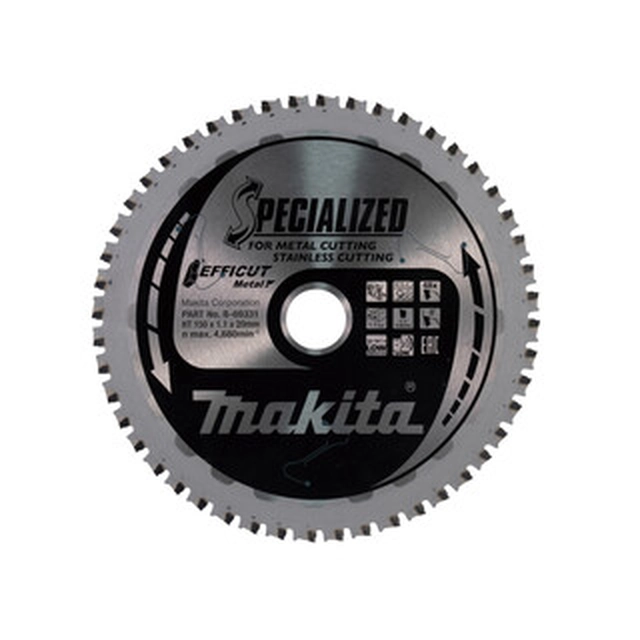 Makita circular saw blade 150 x 20 mm | number of teeth: 48 db | cutting width: 1,1 mm