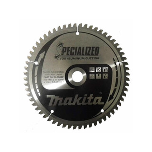 Makita circular saw blade 190 x 20 mm | number of teeth: 60 db | cutting width: 2 mm