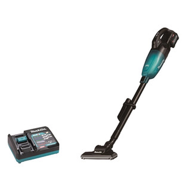 Makita CL001GA109 juhtmeta käsitolmuimeja 40 V | 0,73 l | Süsinikharjadeta | 1 x 2 Ah aku + laadija | Pappkarbis