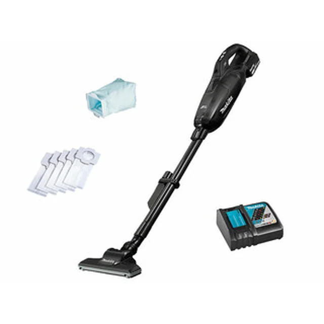 Makita DCL285FRFB akumulátorový ručný vysávač 18 V | 0,5 l | Carbon Brushless | 1 x 3 Ah batéria + nabíjačka | V kartónovej krabici