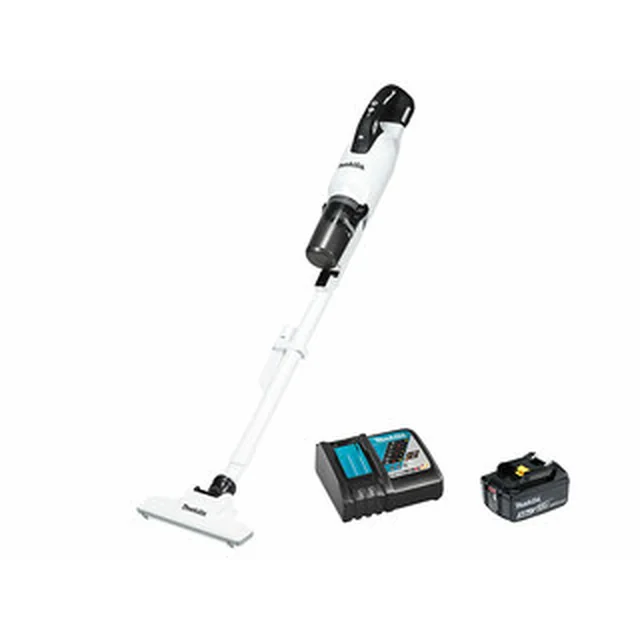 Makita DCL286FRFW безжична ръчна прахосмукачка 18 V | 0,25 l | Карбон без четки | 1 x 3 Ah батерия + зарядно | В картонена кутия