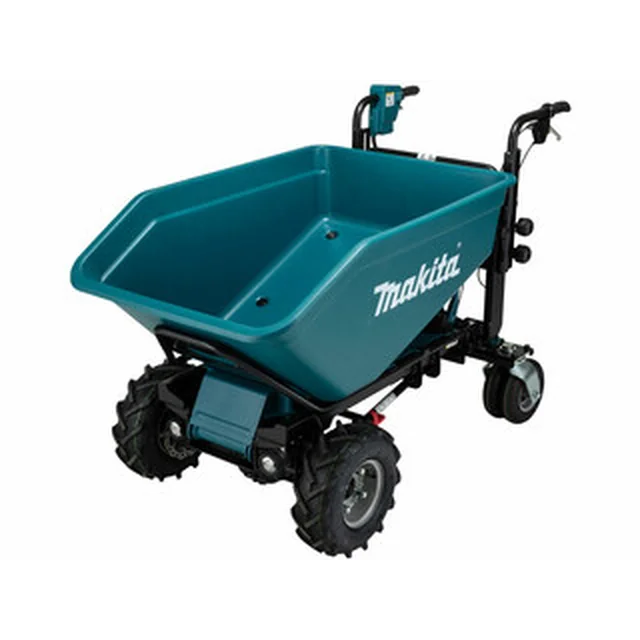 Makita DCU602Z akkukottikärryt 2 x 18 V | 180 kg | 0 - 5 km/h | Hiiliharjaton | Ilman akkua ja laturia