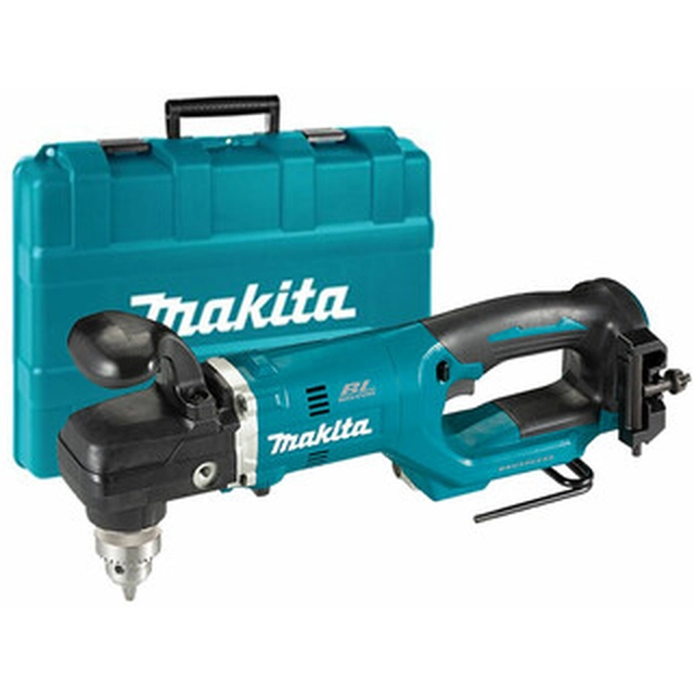 Makita DDA450ZK акумулаторна ъглова бормашина 18 V | 26 Nm/70 Nm | 1,5 - 13 mm | Карбон без четки | Без батерия и зарядно | В куфар