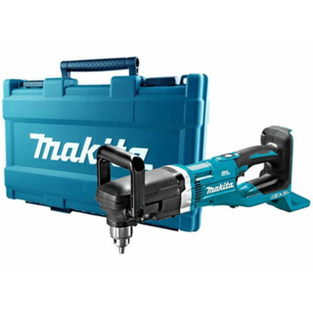 Makita DDA460ZK акумулаторна ъглова бормашина 36 V | 48 Nm/136 Nm | 2 - 13 mm | Карбон без четки | Без батерия и зарядно | В куфар