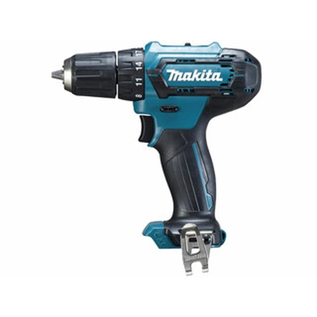 Makita DF333DZ accuschroefboormachine met boorhouder 12 V | 14 Nm/30 Nm | Koolborstel | Zonder accu en oplader | In een kartonnen doos