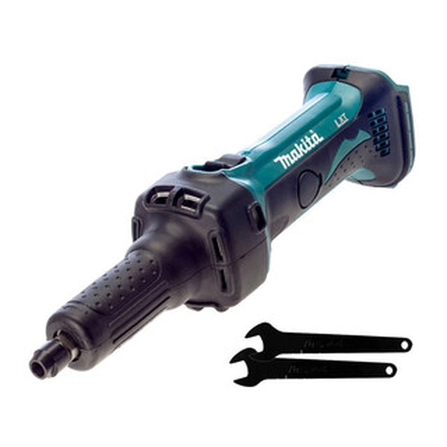 Makita DGD800Z accu-rechte schuurmachine 18 V | 6 mm | Koolborstel | Zonder batterij en oplader | In een kartonnen doos