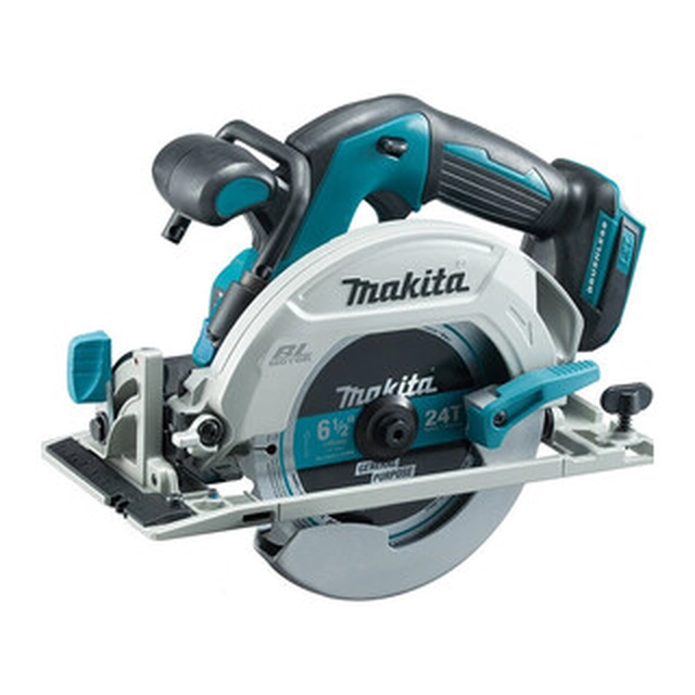 Makita DHS680Z cordless circular saw 18 V | Circular saw blade 165 mm x 20 mm | Cutting max. 57 mm | Carbon Brushless | Without battery and charger | In a cardboard box