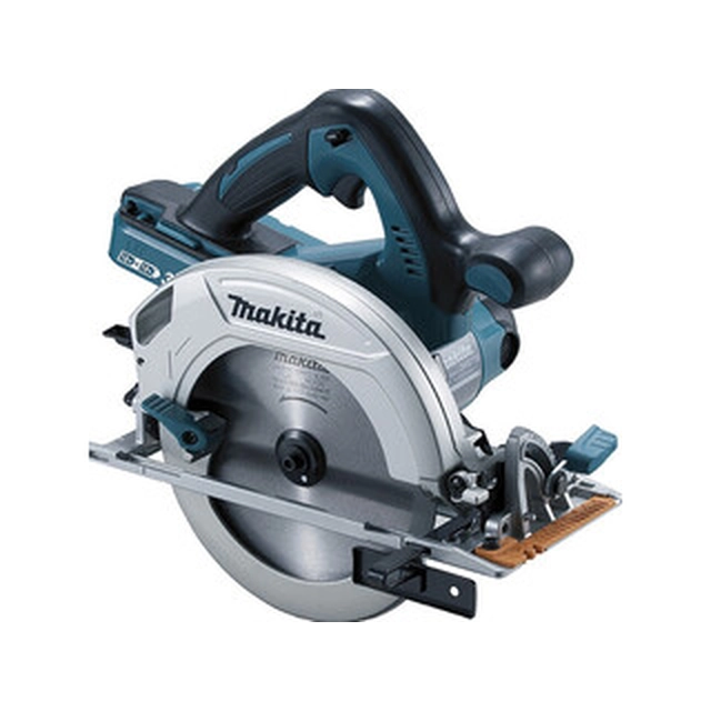 Makita DHS710Z cordless circular saw 2 x 18 V | Circular saw blade 190 mm x 30 mm | Cutting max. 68,5 mm | Carbon brush | Without battery and charger | In a cardboard box