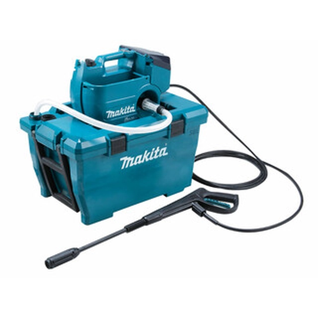 Makita DHW080ZK akkupainepesuri 36 V | 80 bar | 6,3 l/min | Hiiliharja | Ilman akkua ja laturia