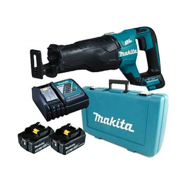 Makita DJR187RTE akumulátorová píla na železo 18 V | 255 mm | Carbon Brushless | 2 x 5 Ah batéria + nabíjačka | V kufri