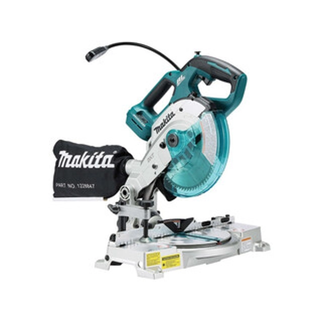 Makita DLS600Z Akku-Gehrungssäge 18 V | Sägeblatt 165 mm x 20 mm | Schneiden max. 46 x 92 mm | Carbon bürstenlos | Ohne Akku und Ladegerät