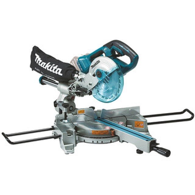 Makita DLS714NZ cordless miter saw 2 x 18 V | Saw blade 190 mm x 20 mm | Cutting max. 60 x 300 mm | Carbon Brushless | Without battery and charger