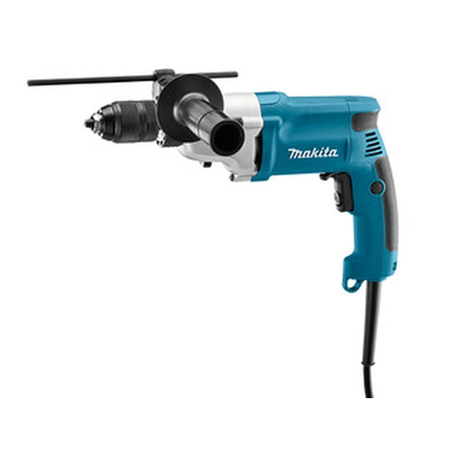 Makita DP4011 elektrinis gręžimo griebtuvas 230 V|720 W|1200 RPM/2900 RPM | Chuck 1,5 -13 mm | Į metalą13 mm | Kartoninėje dėžutėje