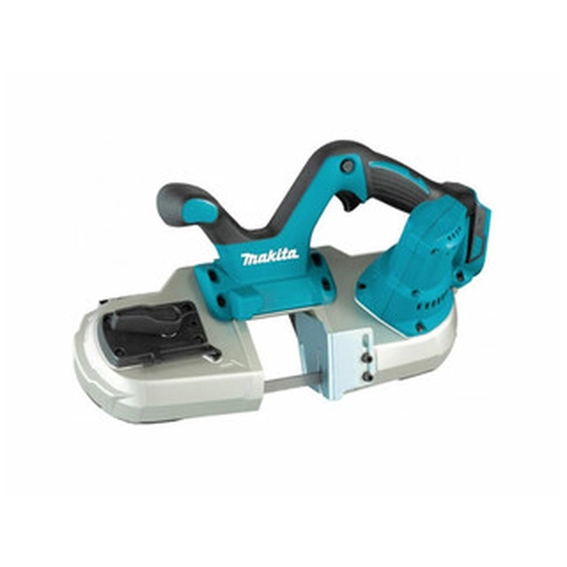 Makita DPB182Z akumulátorová ruční pásová pila 18 V | Pilový pás 835 mm x 13 mm x 0,5 mm | Uhlíkový kartáč | Bez baterie a nabíječky | V kartonové krabici