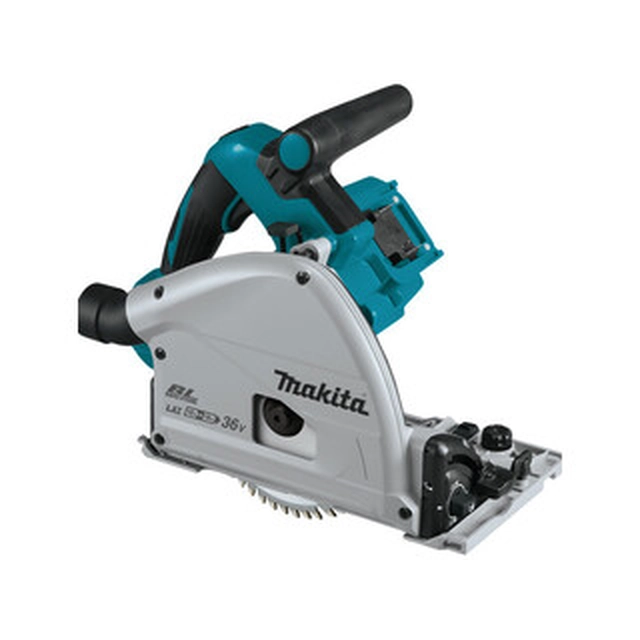 Makita DSP600Z akumulatorska potopna krožna žaga 2 x 18 V | Žagin list 165 mm x 20 mm | Rezanje max. 56 mm | Brez baterije in polnilca | V kartonski škatli