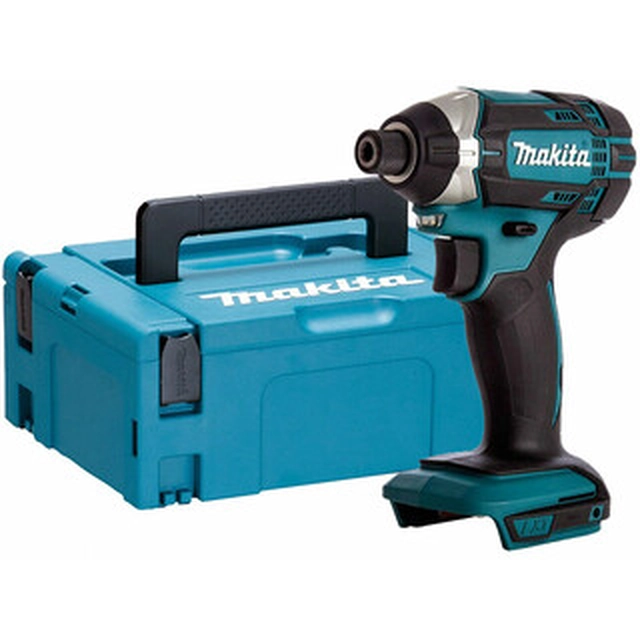 Makita DTD152ZJ cordless impact driver with bit holder 18 V | 165 Nm | 1/4 inches | Carbon brush | Without battery and charger | in MakPac