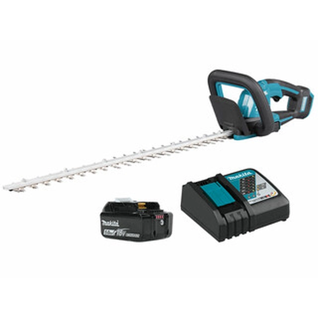 Makita DUH606RT akumulatora dzīvžoga šķēres 18 V | 600 mm | Oglekļa brushless | 1 x 5 Ah akumulators + lādētājs